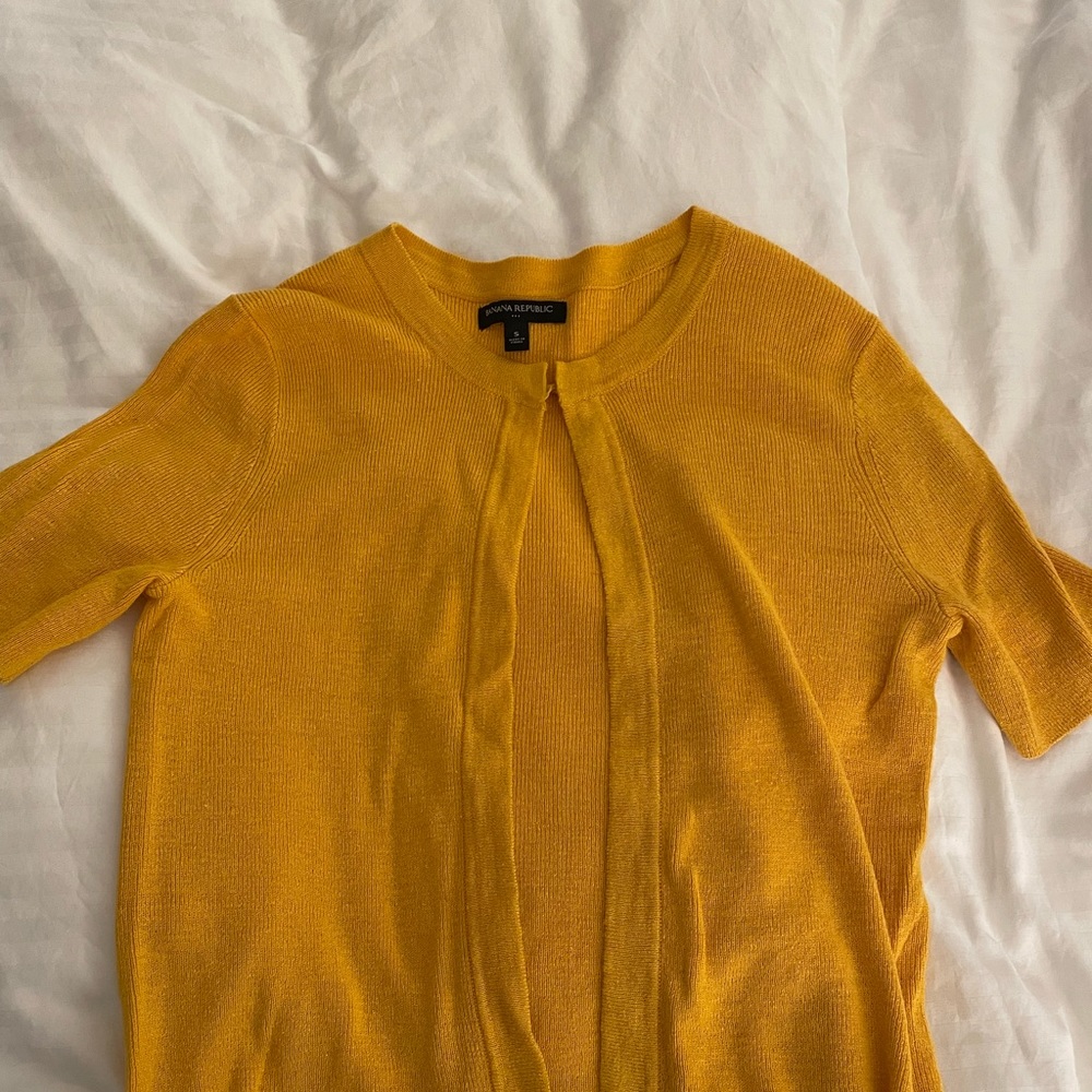 SHORT SLEEVE CARDIGAN